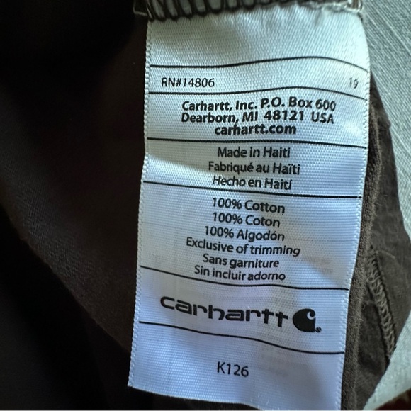 Carhartt Shirt Mens 3XL Tall Long Sleeve Pocket Original Fit Workwear Gorpcore - Picture 9 of 11